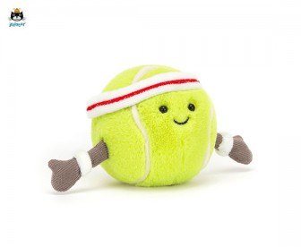 jellycat 趣味运动网球（9厘米x9厘米）
